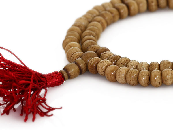 Buddhist Mala Beads featuring Ivory Colored Bone
