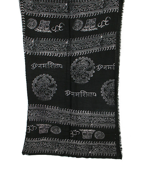Black Cotton Yoga Wrap
