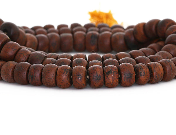 Bodhi Seed Buddhist Mala Beads Close Up