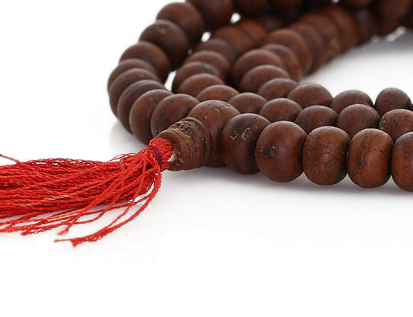 Bodhi Seed Buddhist Mala Beads Guru Bead Close Up