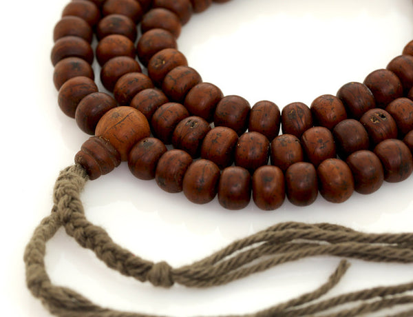Tibetan Buddhist Mala Beads | Antique Style Phoenix Eye Bodhi Seed