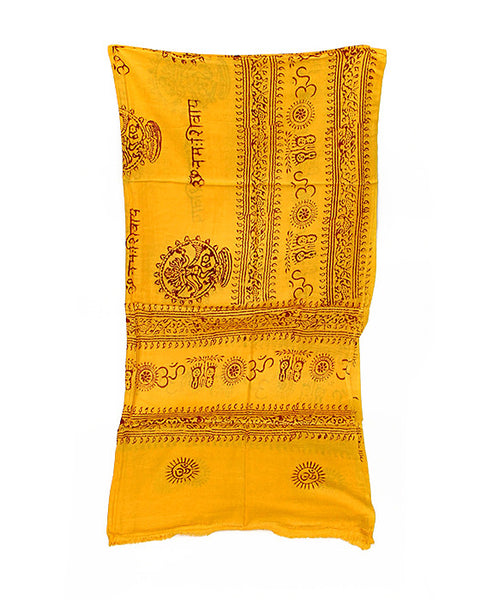 Goldenrod Yellow Cotton Yoga Wrap