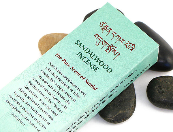 Pure Tibetan Sandalwood Incense Sticks Close Up